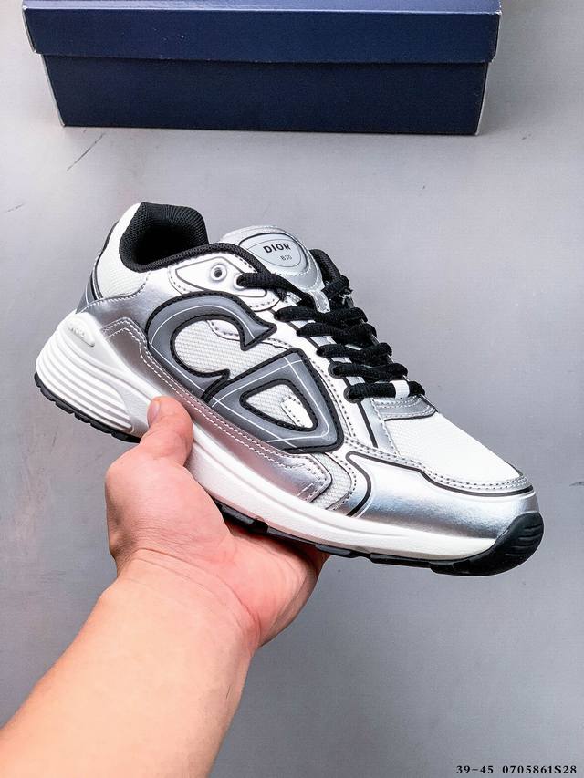Dior B30 Retro Breathable and Versatile Casual Shoes B30 uses fine leather and m