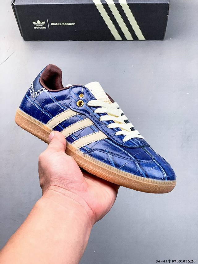 half size! Wales Bonner x Samba Og German training shoes retro low-top casual s