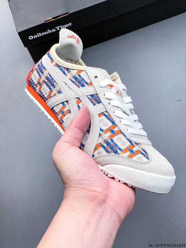Asics Onitsuka Tiger Asics leather original four-link tag midsole cardboard stee