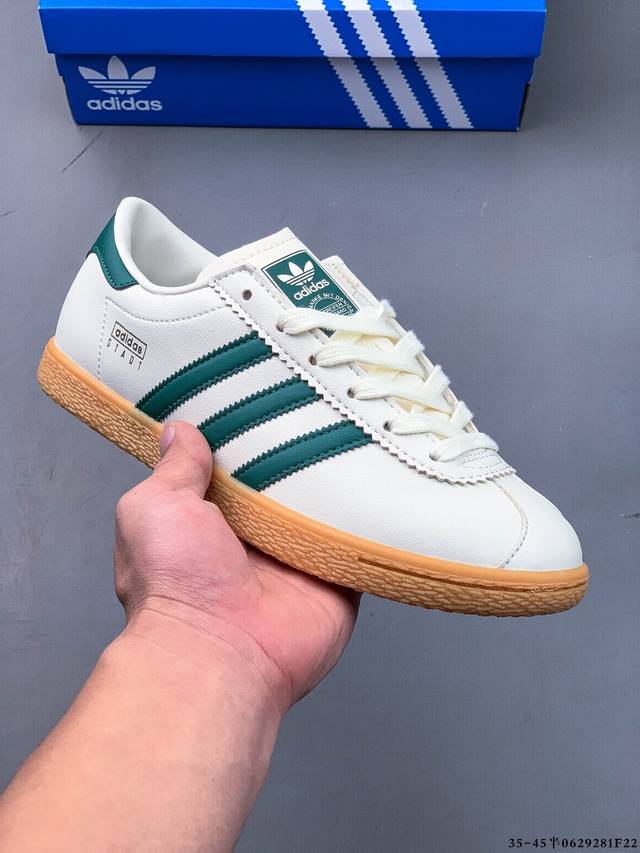 Adidas Stadt classic suede thin-soled sneakers T-toe shoes Leather and suede cl