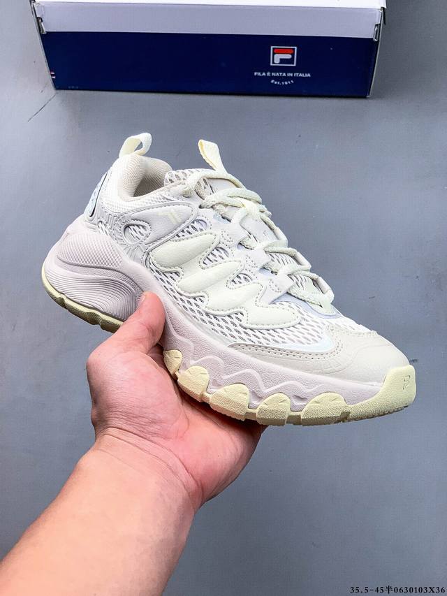 Company level! Fila 2025 summer new mushroom shoes thick-soled height-enhancing