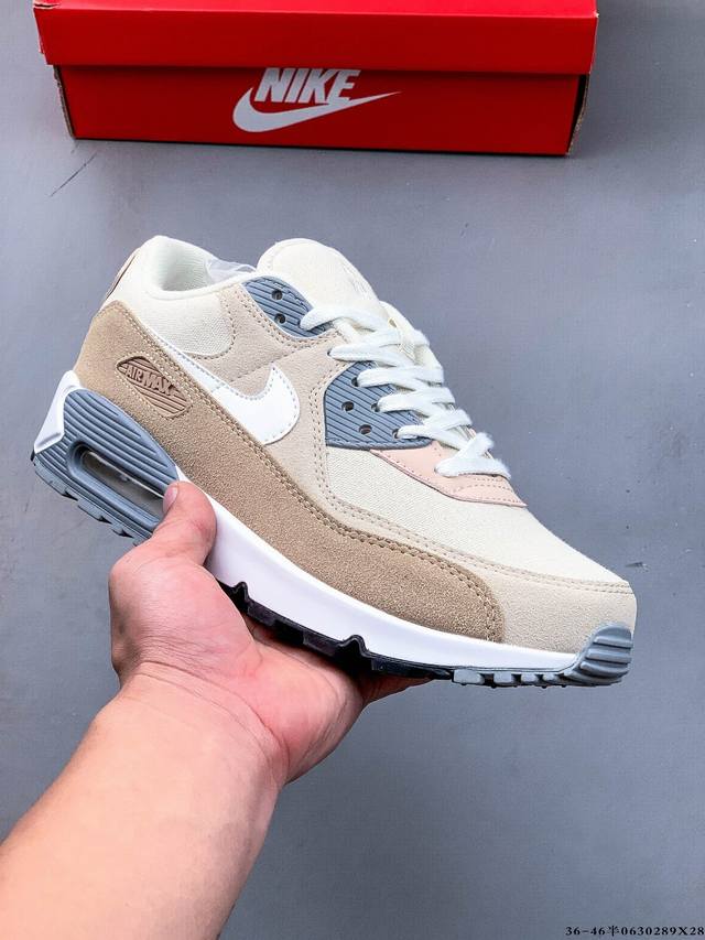 Company level! Nike Wmns Nike Air Max 90 Oreo Half Palm Air Cushion Full Leathe
