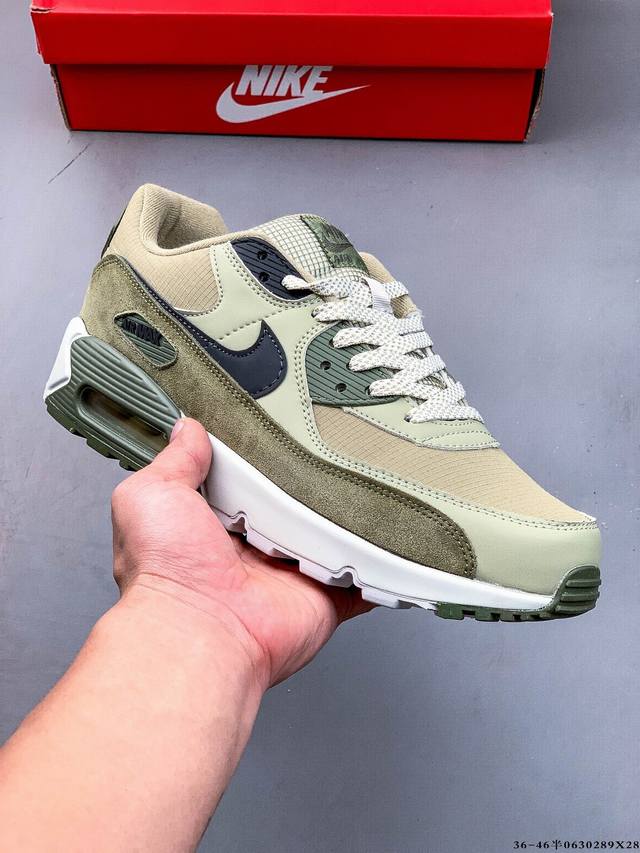 Company level! Nike Wmns Nike Air Max 90 Oreo Half Palm Air Cushion Full Leathe