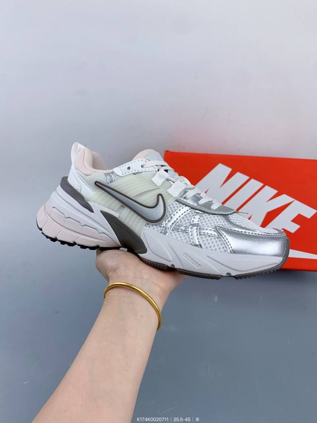 Nike V2K Run shock-absorbing and non-slip retro low-top sports running shoes Sup