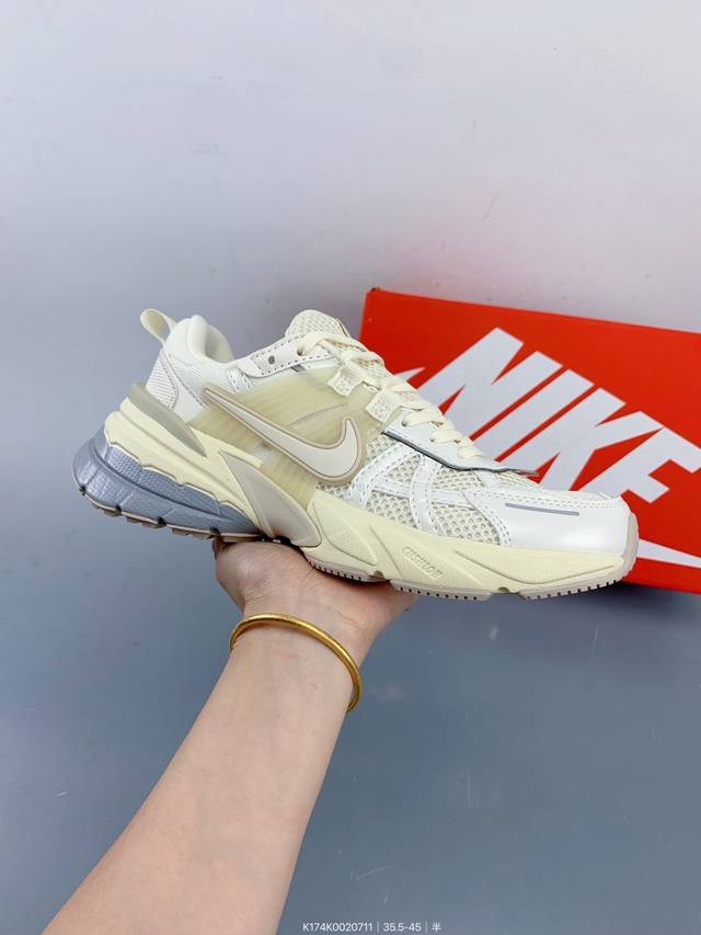 Nike V2K Run shock-absorbing and non-slip retro low-top sports running shoes Sup