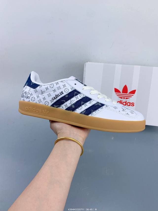 Adidas Samba Og X Louis Vuitton White and Black Casual Sneakers Size: as shown