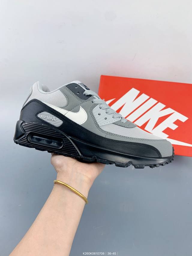Nike Air Max 90 Premium Half Palm Air Cushion Retro Sports Leisure Running Shoe