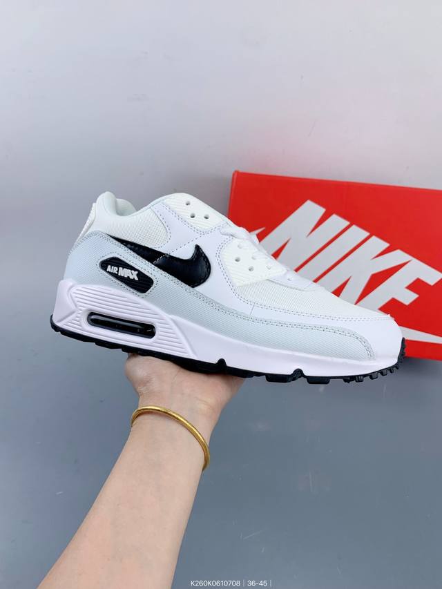 Nike Air Max 90 Premium Half Palm Air Cushion Retro Sports Leisure Running Shoe