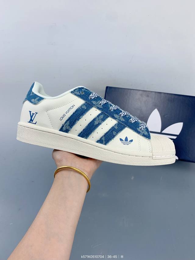 Company-level Adidas Originals Superstar Shell Toe Series Low-top Classic All-m