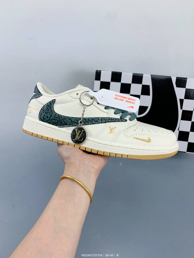 Jordan Air Jordan 1 Low Aj1 Joe 1 Inverted Hook Low-top Casual Retro Culture Sp