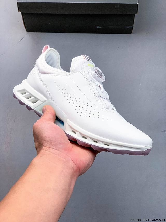 Company level! Ecco Golf S-Three Leather Breathable City Leisure Walking Shoes