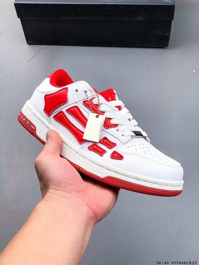 Amiri 21Ss Skel-Top bone classic versatile casual shoes full set of packaging re