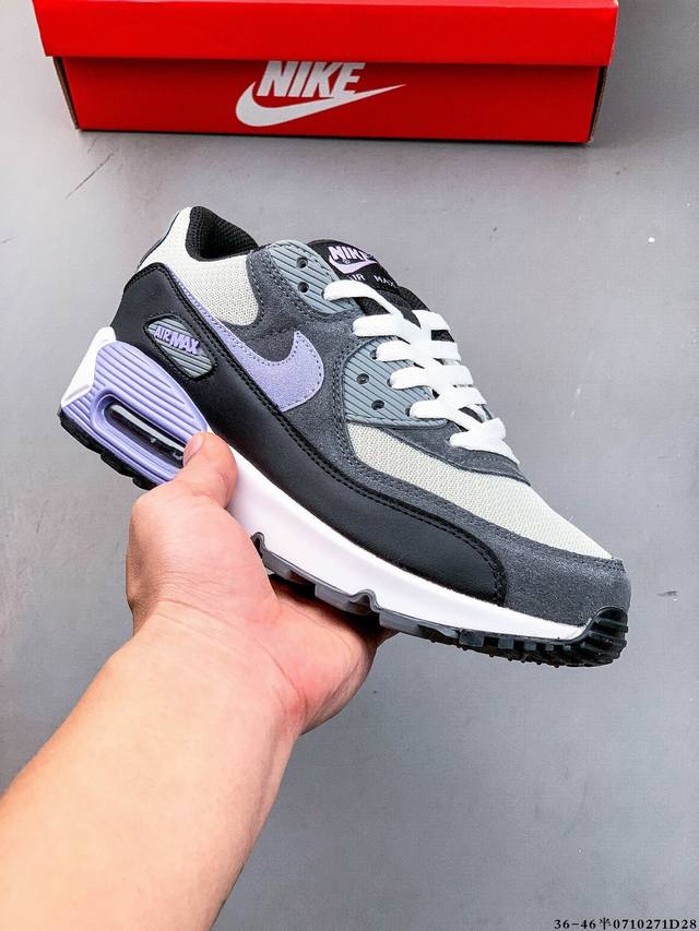 Company level! Nike Wmns Nike Air Max 90 Oreo Half Palm Air Cushion Full Leathe