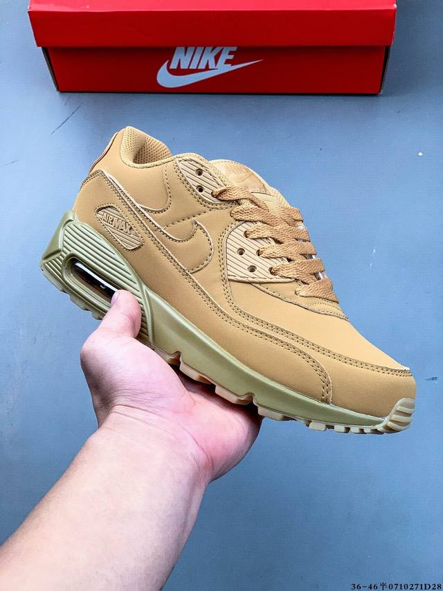 Company level! Nike Wmns Nike Air Max 90 Oreo Half Palm Air Cushion Full Leathe