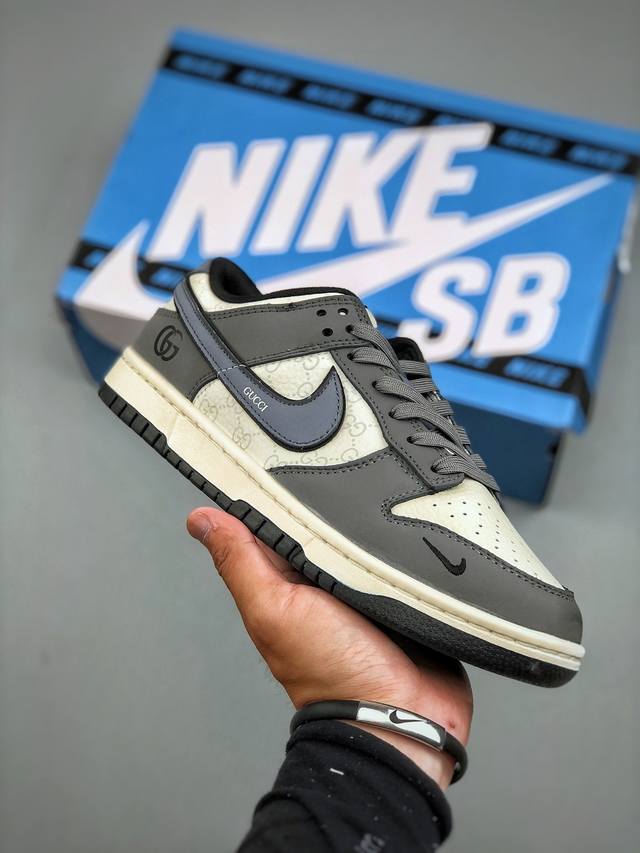 F version Overseas hit limited sale! High-end custom Nike Sb Dunk Low "Gucci joi