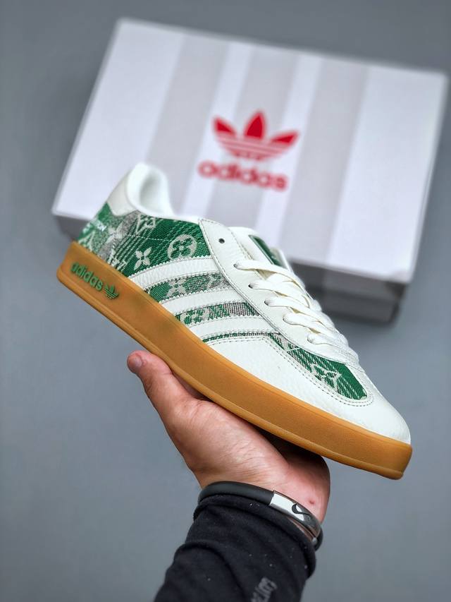 Adidas Dexun Shoes "Lv Joint-Green Gray Denim" High-end Customization Factory Pu