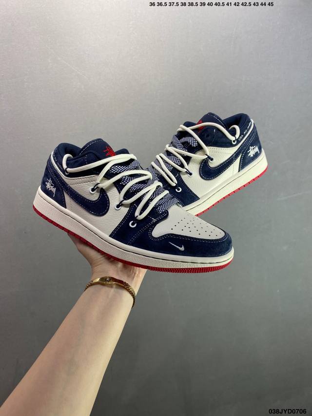 Company-level Air Jordan Aj1 Low series custom color matching Wg8850-012 Origin