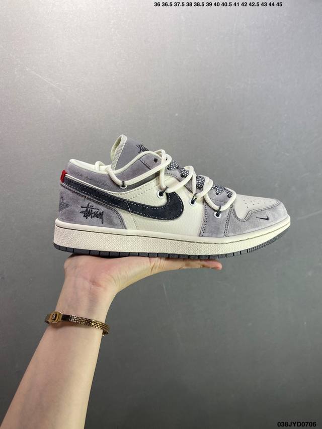 Company-level Air Jordan Aj1 Low series custom color matching Wg8850-012 Origin