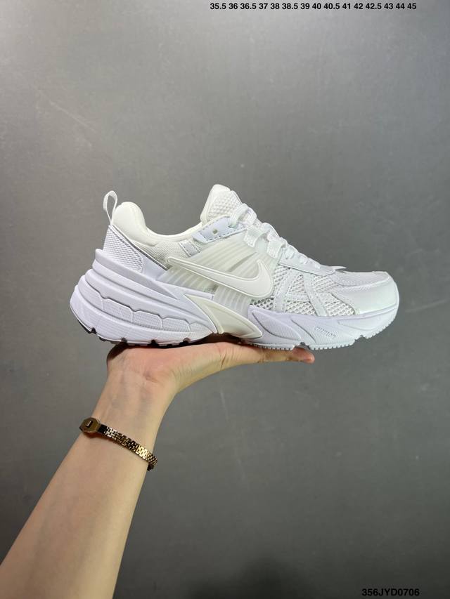 Corporate-level Nike V2K Run running shoes, retro style, mesh breathable sports