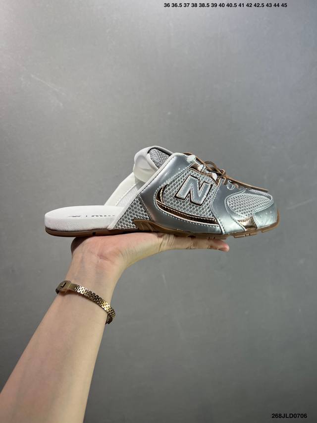 Corporate-level Miu Miu X New Balance co-branded half-slippers New Balance 530