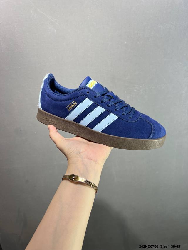 Adidas Neo Vl Court 2.0 All-match single product Suede suede non-slip wear-resis