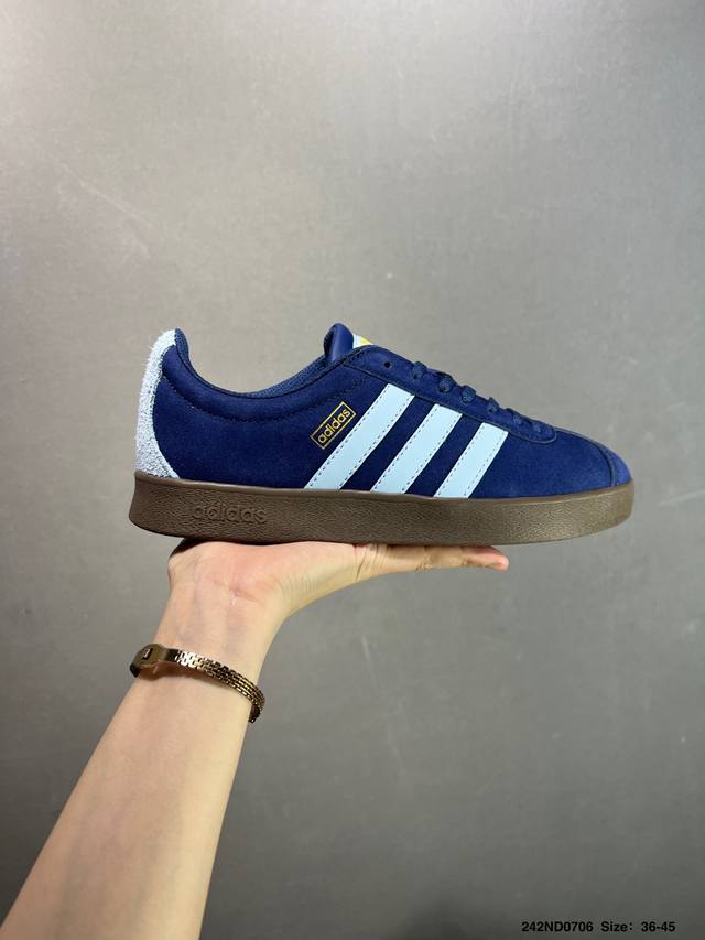 Adidas Neo Vl Court 2.0 All-match single product Suede suede non-slip wear-resis