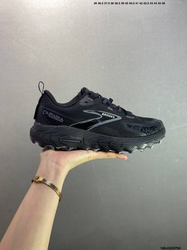 Corporate-level Brooks Cascadia 18 sports shoes, shock-absorbing running shoes,