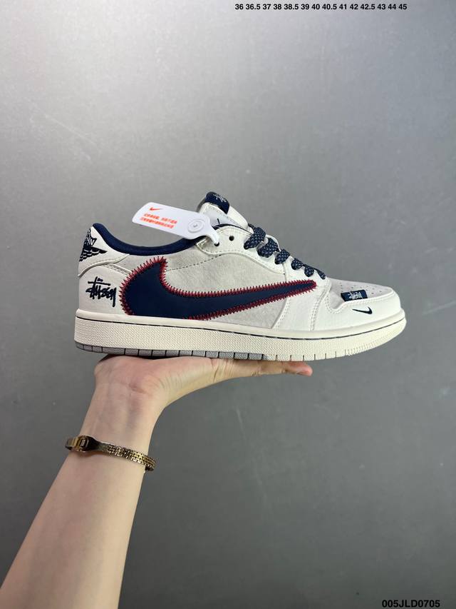 Corporate-level Nike Air Jordan 1 Low custom color Custom Aj joint-high-end cus