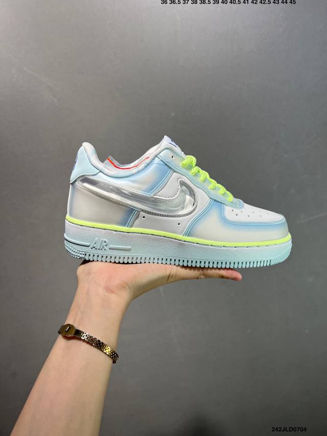Company-level Nk Air Force 1 Air Force One jelly blue original last and original
