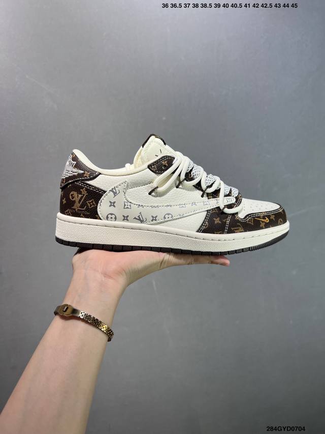 Company-level Air Jordan 1 Low Og "High-end Customization" Large factory pure o