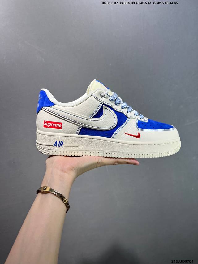 Special price Nike Air Force 1 '07 Low "Stussy joint gray and white English blue
