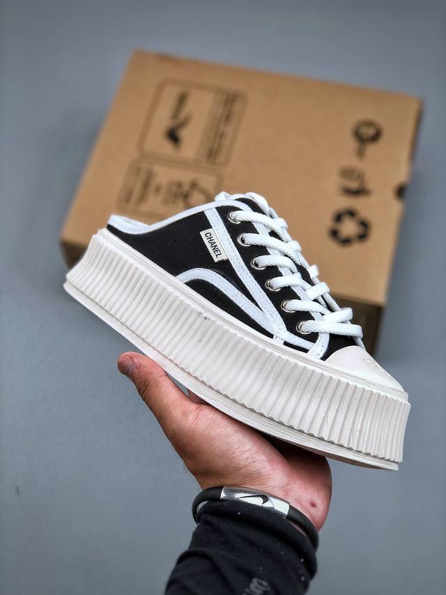 Chanel Chanel 2025 new limited edition Chanel thick-soled platform half-support