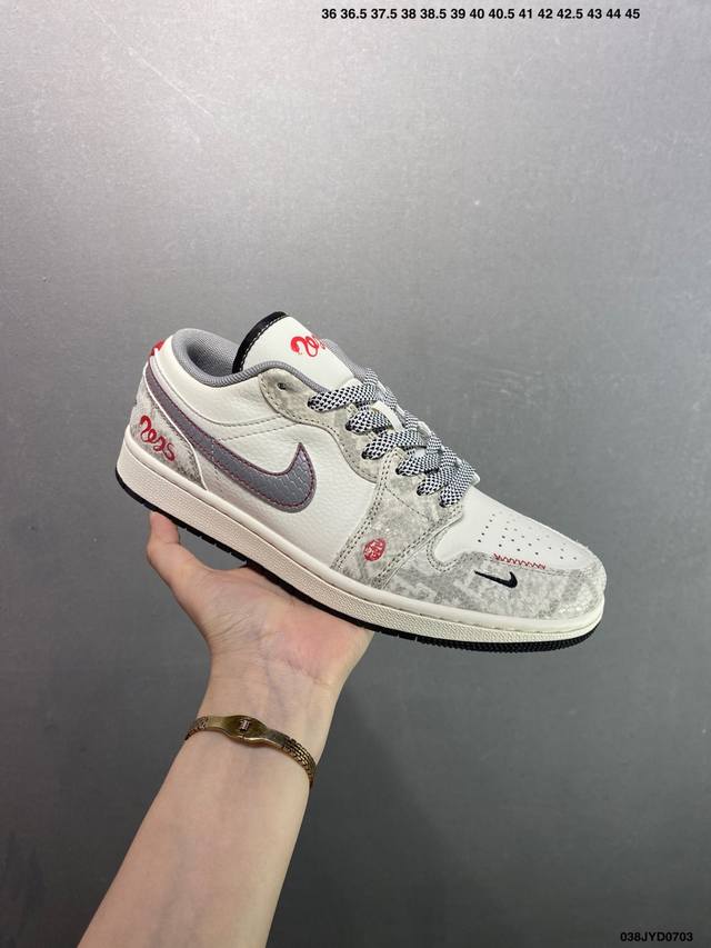Company-level Air Jordan Aj1 Low series custom color matching Wg8850-012 Origin