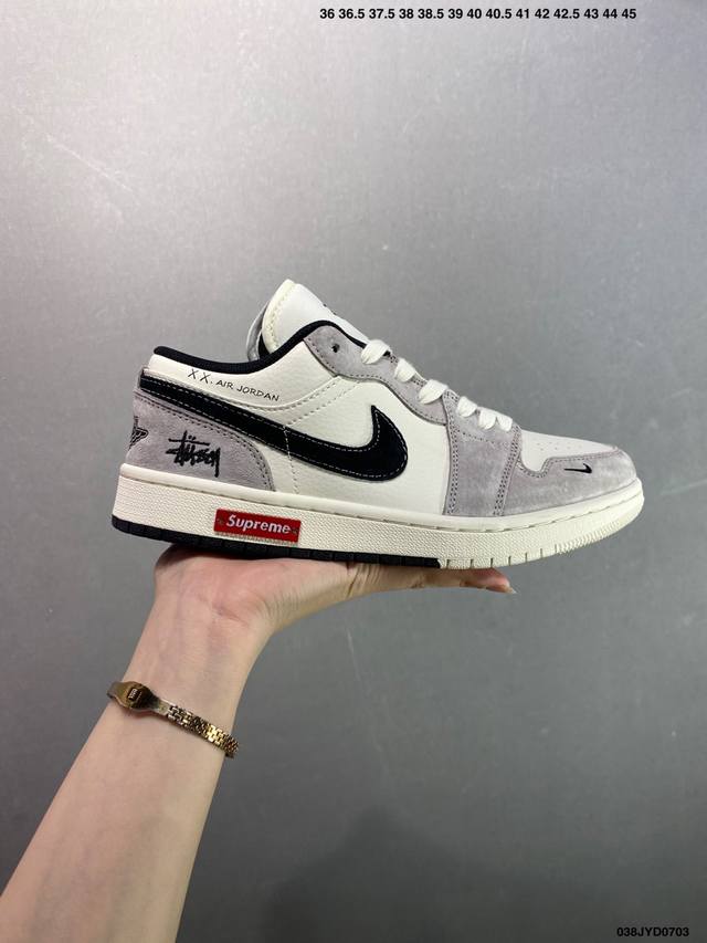 Company-level Air Jordan Aj1 Low series custom color matching Wg8850-012 Origin