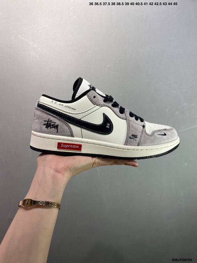Company-level Air Jordan Aj1 Low series custom color matching Wg8850-012 Origin