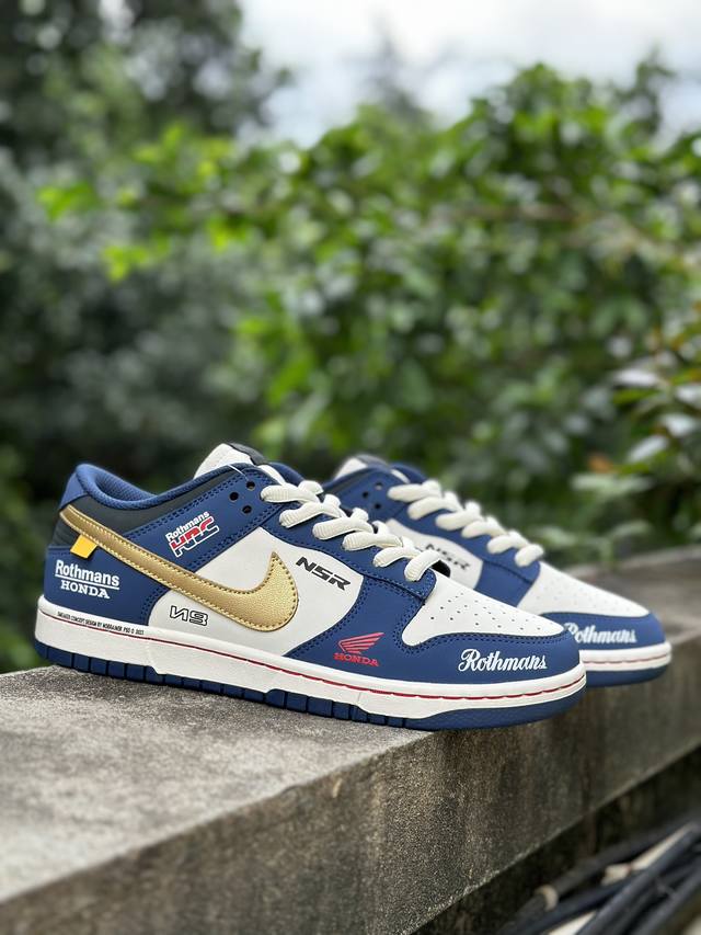Welfare special price original price 360 Nike Sb Dunk Low "Retro White and Blue"