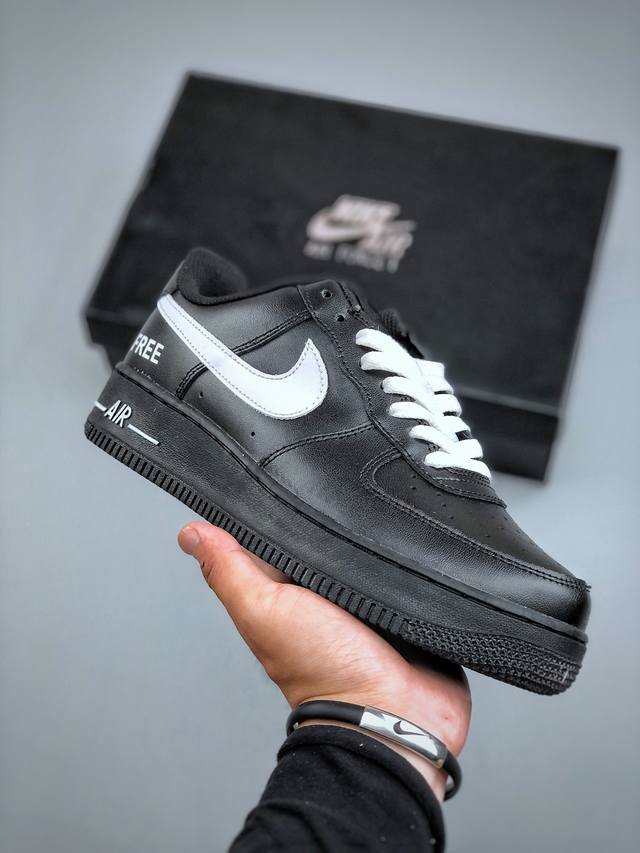 Welfare special price C version Nike Air Force 1 Low "Black and White Customizat