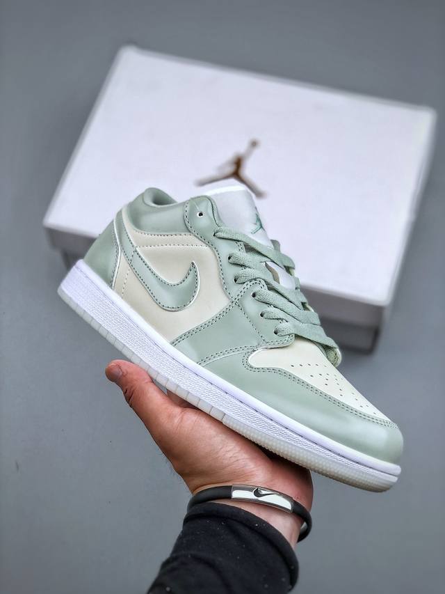 Air Jordan 1 Low Aj1 Joe 1 Amber Green Low-top Cultural Casual Shoes Hf4078- Siz