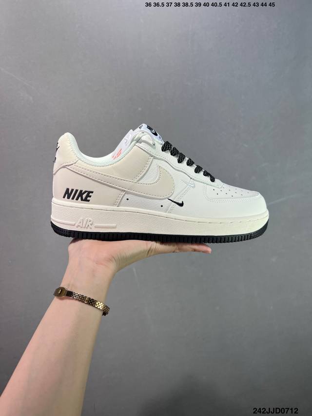 Nike Air Force 1 Low '07 "Nike" three-hook series classic Air Force One low-top