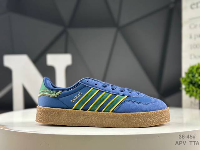 Adidas Adidas Originals Gazelle S By Edison Chen co-branded clover thick sole ca