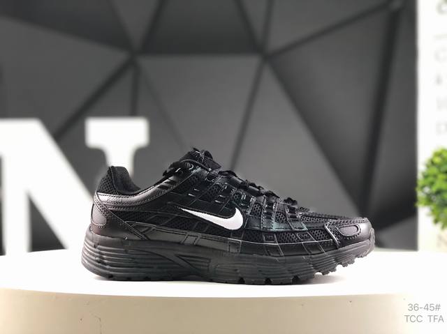 Nike P-6000 Initiator Running Nike Ins Silver Red Retro Casual Sports Daddy Shoe