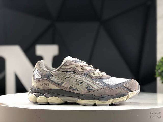Asics Gel-Nyc breathable mesh upper with some synthetic leather material using t