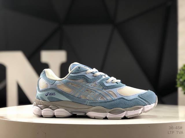 Asics Gel-Nyc breathable mesh upper with some synthetic leather material using t