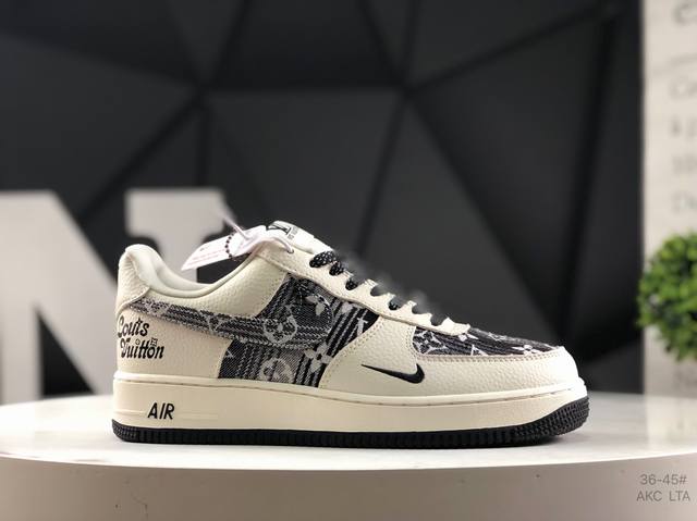 Overseas hit limited edition! High-end custom Nike Air Force 1 '07 Low Louis Vui