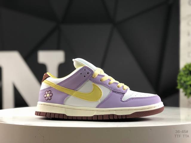 Nike Dunk Low. This women's exclusive sneaker features a soft and elegant colorw