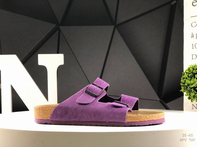 Birkenstock Zurich series cowhide suede double-buckle fashionable sandals from G
