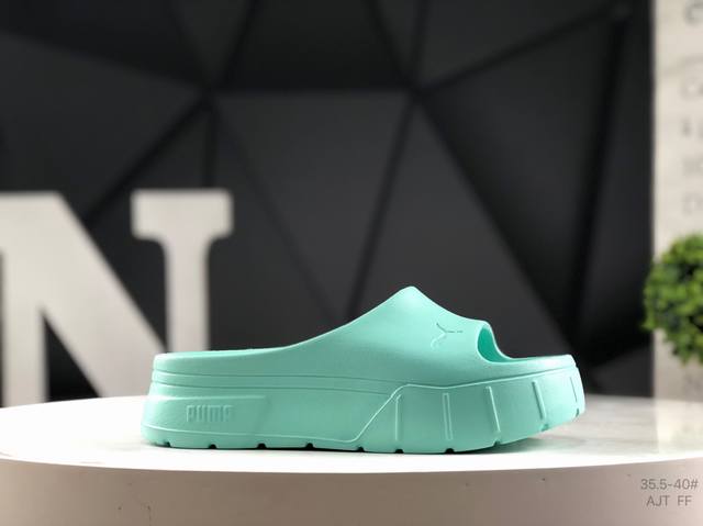 Puma Mayze Stack Injex Wns thick sole sports slippers Size: As shown in the pict