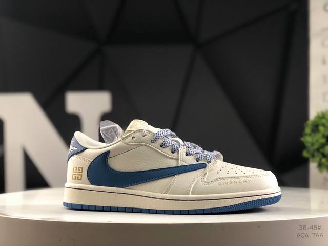 Welfare special offer Nike Air Jordan 1 X Travis Scott Aj1 inverted hook Joe one