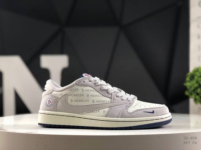 Nike Travis Scott x Fragment Design x Air Jordan 1 Low Og Sp Aj1 Joe 1 low-top c