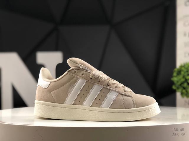 Adidas Originals Campus 00S small bread shoe body is made of suede leather with